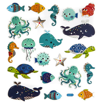 Underwater World stickers - DpCraft - 21 pcs.