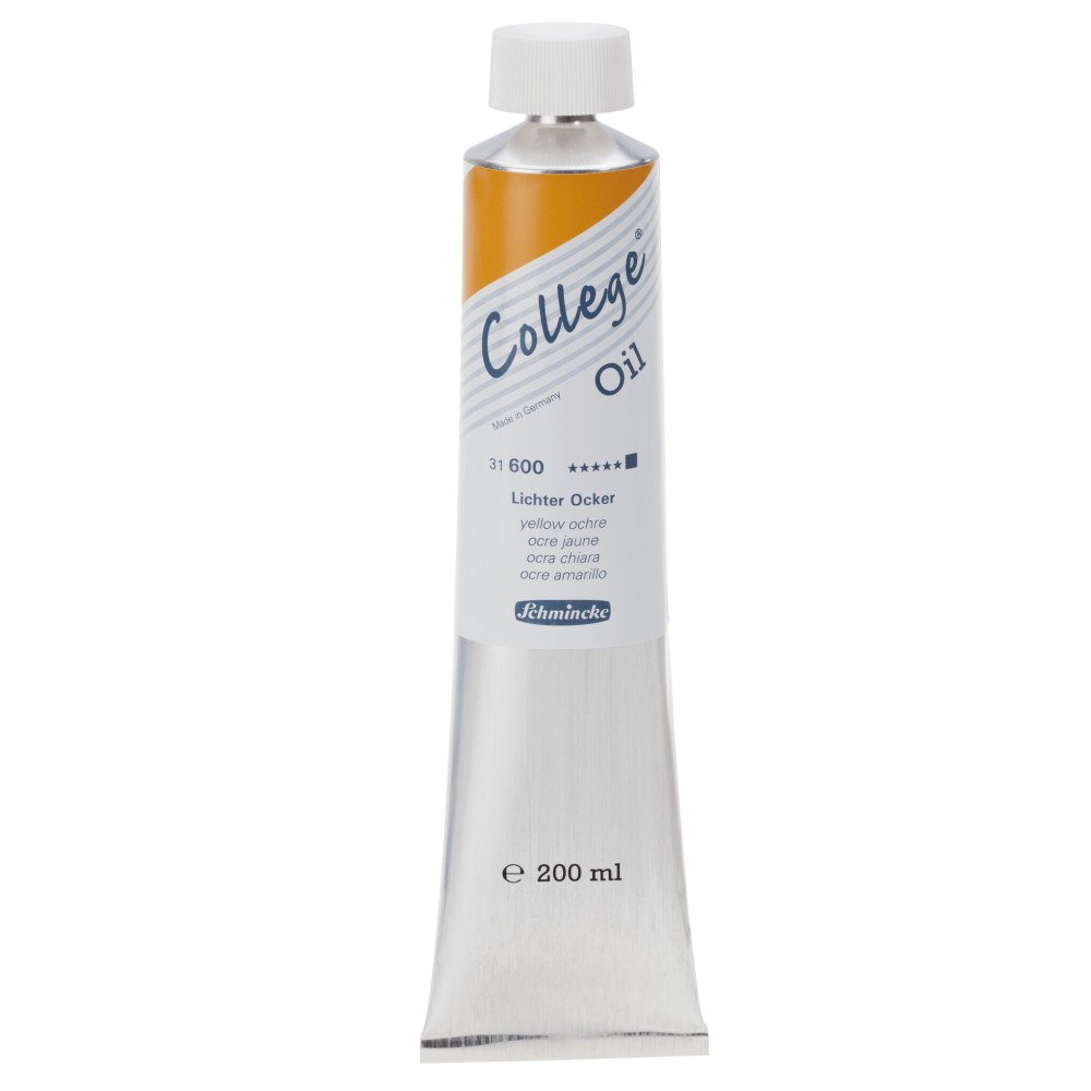 Farba olejna College - Schmincke - 600, Yellow Ochre, 200 ml