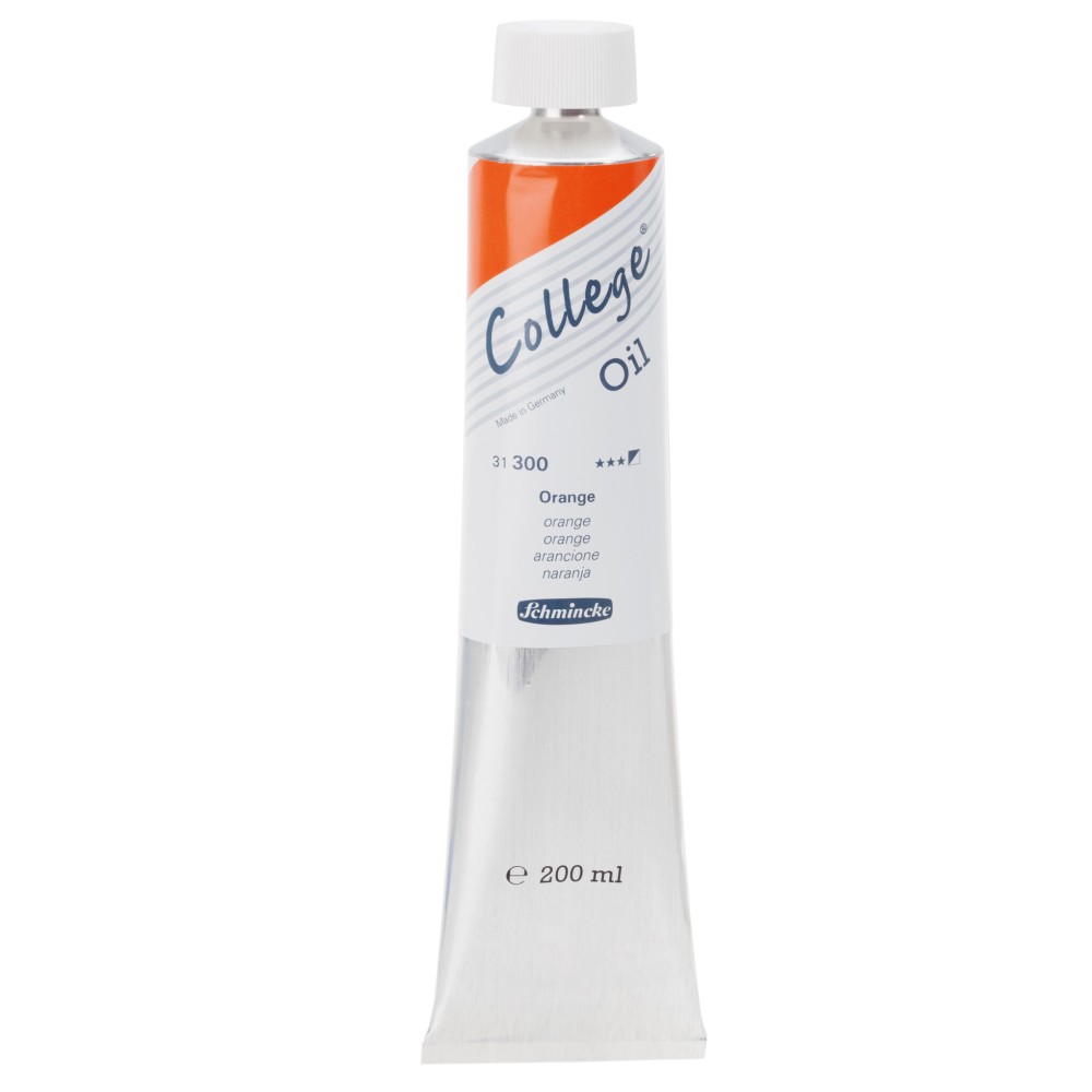 College oil paint - Schmincke - 300, Orange, 200 ml