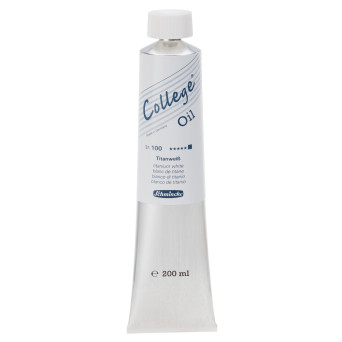 College oil paint - Schmincke - 100, Titanium White, 200 ml