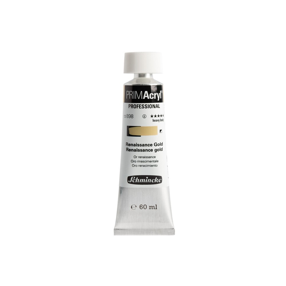 Farba akrylowa PRIMAcryl - Schmincke - 898, Renaissance Gold, 60 ml