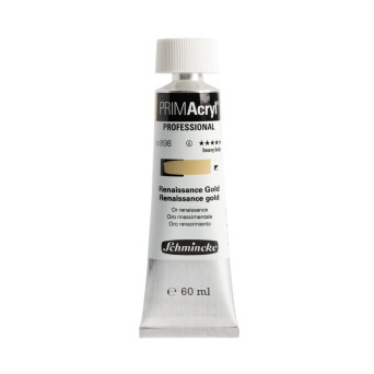 Primacryl professional acrylic paint - Schmincke - 898, Renaissance Gold, 60 ml