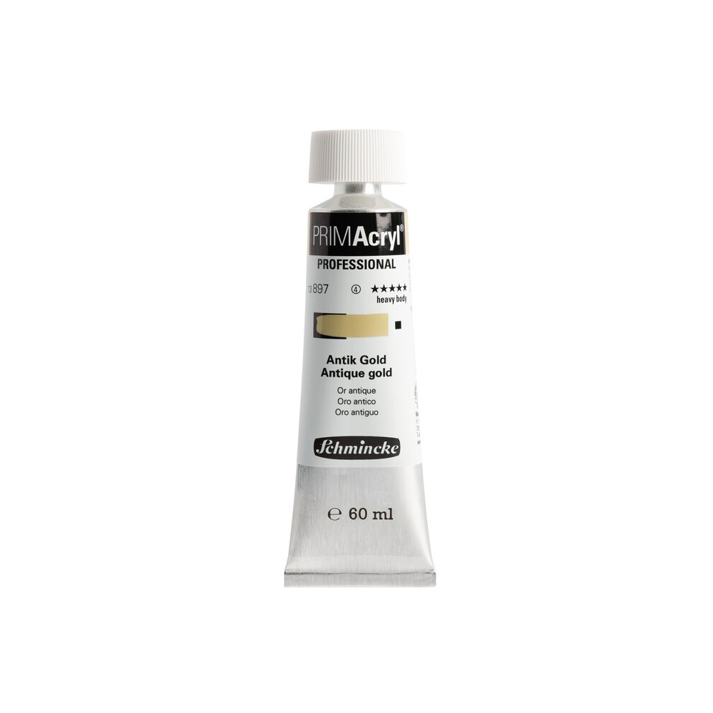 Primacryl professional acrylic paint - Schmincke - 897, Antique Gold, 60 ml