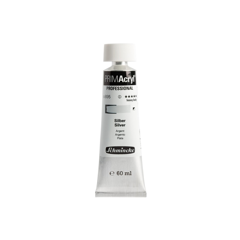 Farba akrylowa PRIMAcryl - Schmincke - 895, Silver, 60 ml