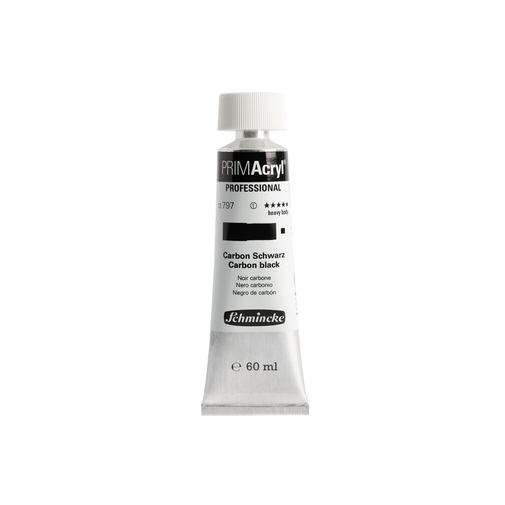Primacryl professional acrylic paint - Schmincke - 797, Carbon Black, 60 ml