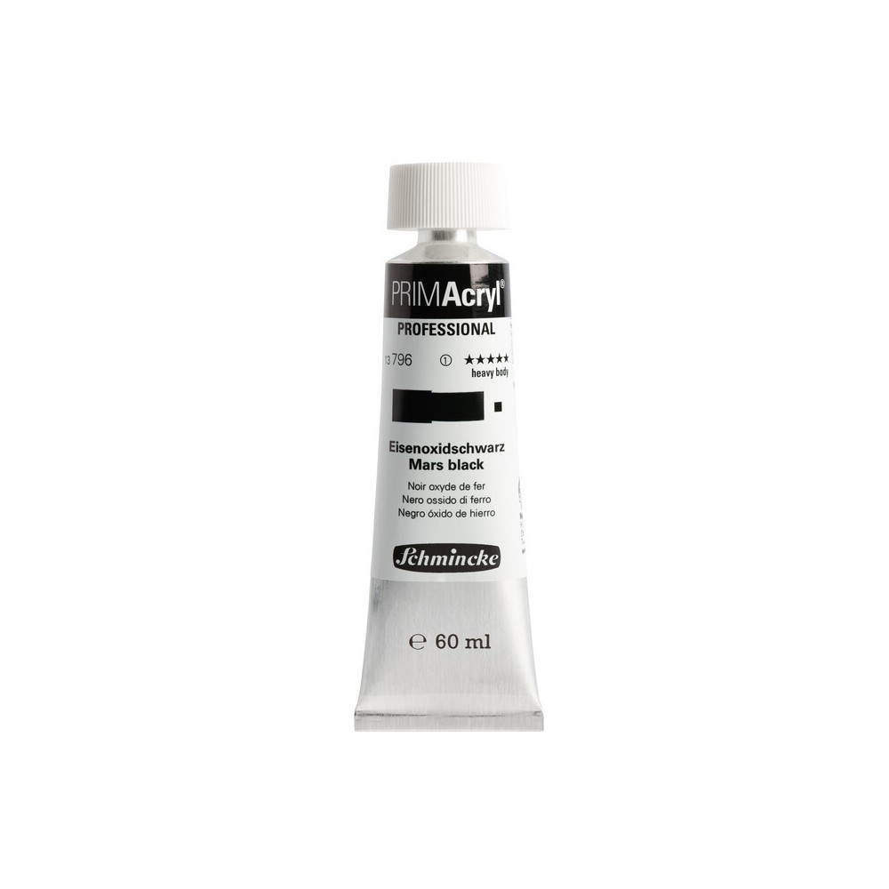 Primacryl professional acrylic paint - Schmincke - 796, Mars Black, 60 ml