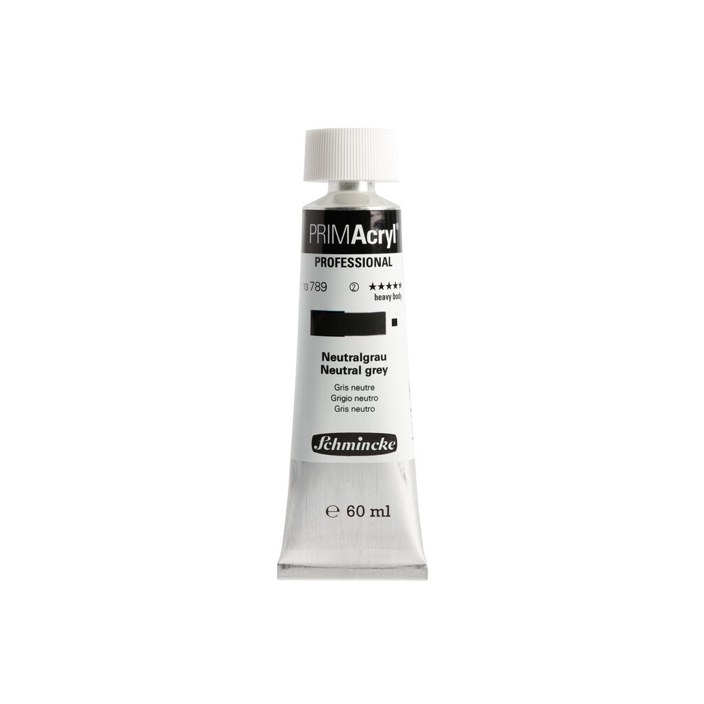 Primacryl professional acrylic paint - Schmincke - 789, Neutral Grey, 60 ml