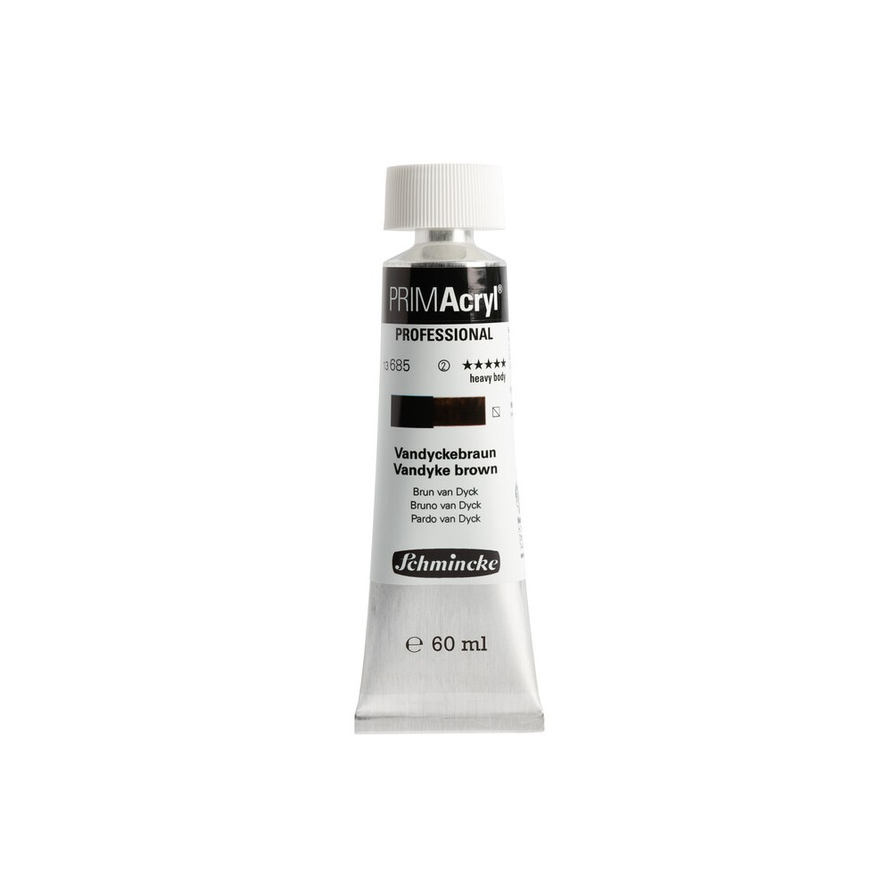 Farba akrylowa PRIMAcryl - Schmincke - 685, Vandyke Brown, 60 ml