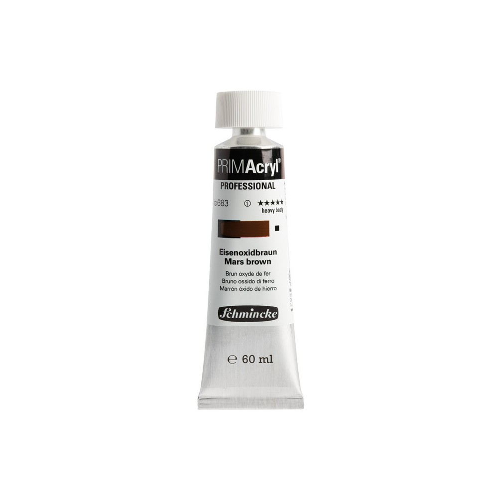 Farba akrylowa PRIMAcryl - Schmincke - 683, Mars Brown, 60 ml