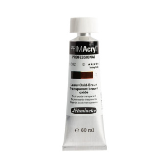 Primacryl professional acrylic paint - Schmincke - 682, Transparent Brown Oxide, 60 ml