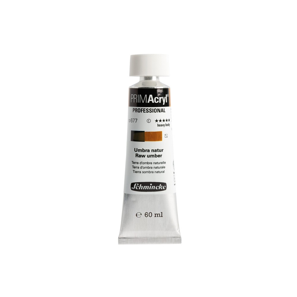 Farba akrylowa PRIMAcryl - Schmincke - 677, Raw Umber, 60 ml