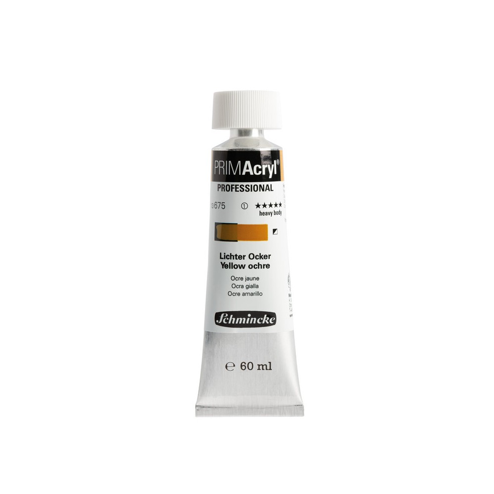 Farba akrylowa PRIMAcryl - Schmincke - 675, Yellow Ochre, 60 ml