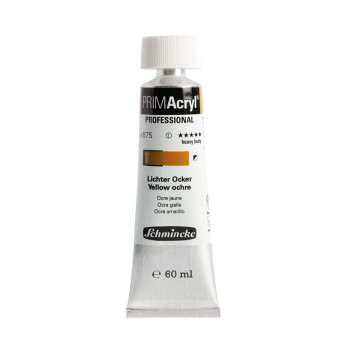 Primacryl professional acrylic paint - Schmincke - 675, Yellow Ochre, 60 ml