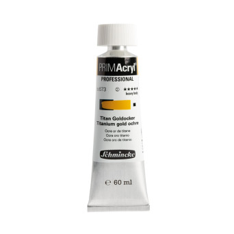 Farba akrylowa PRIMAcryl - Schmincke - 673, Titanium Gold Ochre, 60 ml