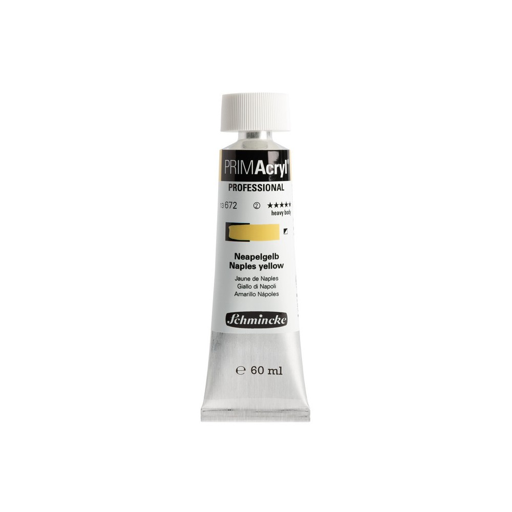 Farba akrylowa PRIMAcryl - Schmincke - 672, Naples Yellow, 60 ml