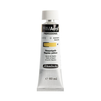 Primacryl professional acrylic paint - Schmincke - 672, Naples Yellow, 60 ml