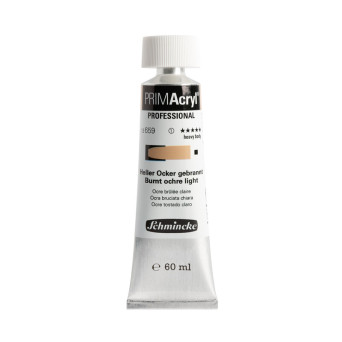 Primacryl professional acrylic paint - Schmincke - 659, Burnt Ochre Light, 60 ml