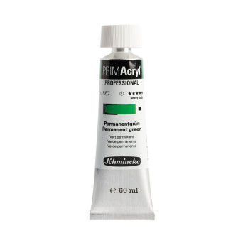 PRIMAcryl professional acrylic paint - Schmincke - 567, Permanent Green, 60 ml