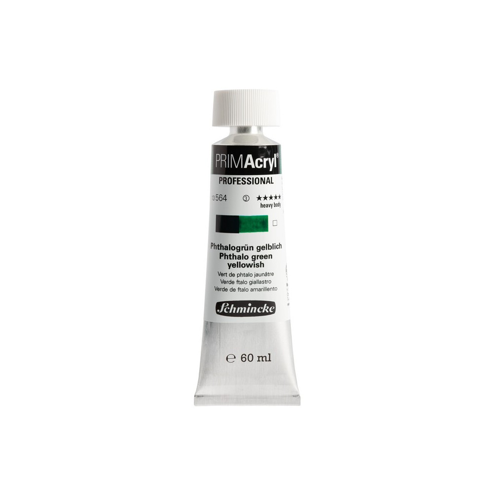 PRIMAcryl professional acrylic paint - Schmincke - 564, Phthalo Green Yellowish, 60 ml