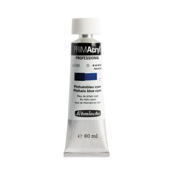 PRIMAcryl professional acrylic paint - Schmincke - 439, Phthalo Blue Cyan, 60 ml