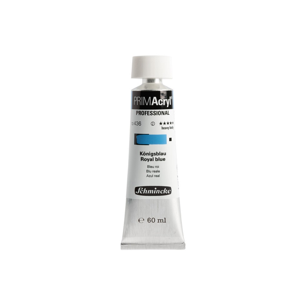 PRIMAcryl professional acrylic paint - Schmincke - 436, Royal Blue, 60 ml
