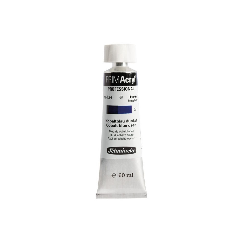 PRIMAcryl professional acrylic paint - Schmincke - 434, Cobalt Blue Deep, 60 ml