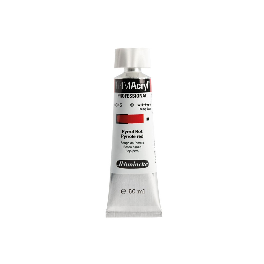 Farba akrylowa PRIMAcryl - Schmincke - 345, Pyrrole Red, 60 ml