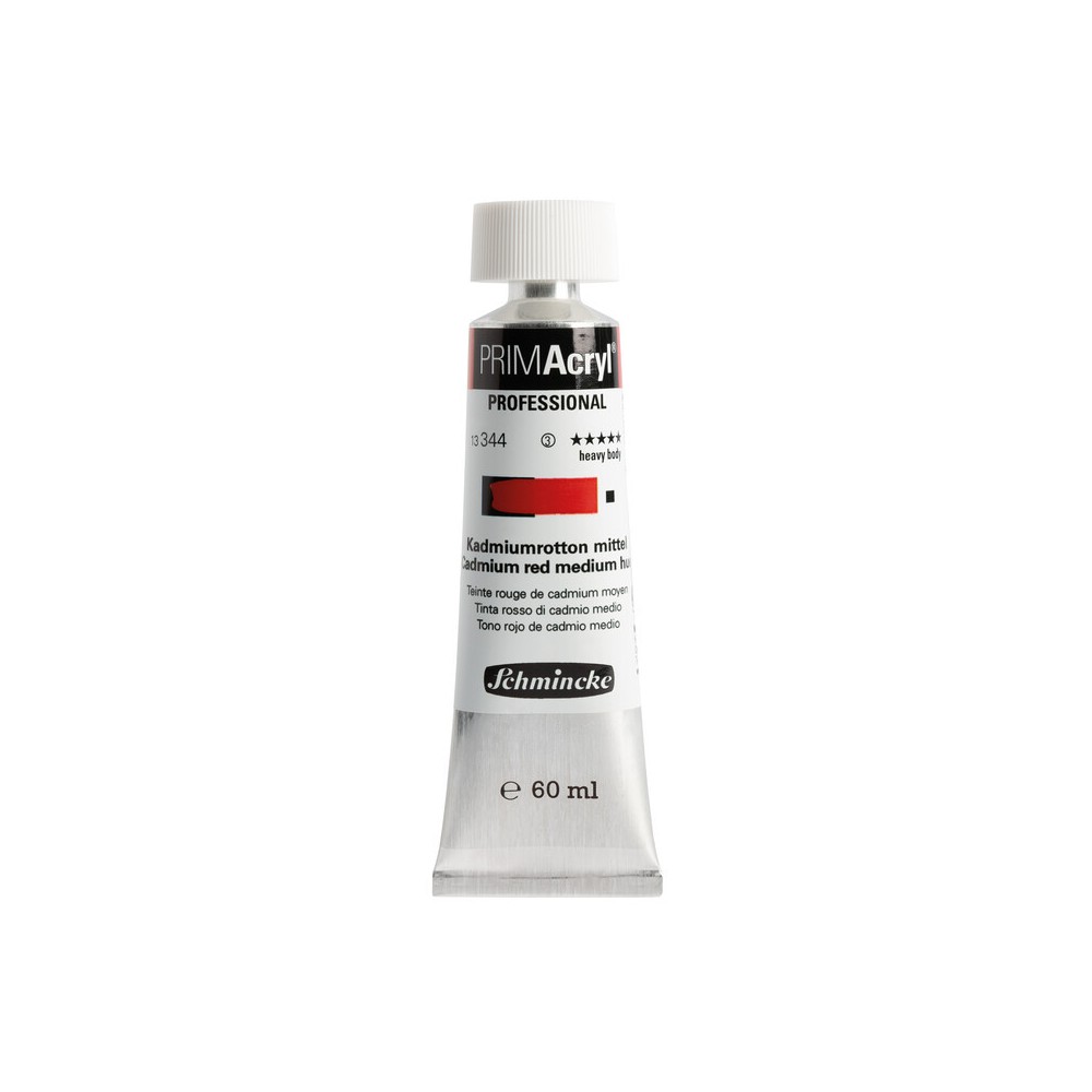 PRIMAcryl professional acrylic paint - Schmincke - 344, Cadmium Red Medium Hue, 60 ml
