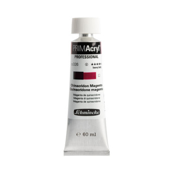 PRIMAcryl professional acrylic paint - Schmincke - 326, Quinacridone Magenta, 60 ml
