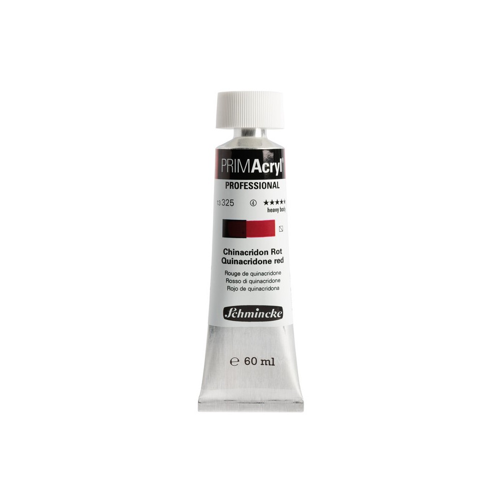 PRIMAcryl professional acrylic paint - Schmincke - 325, Quinacridone Red, 60 ml