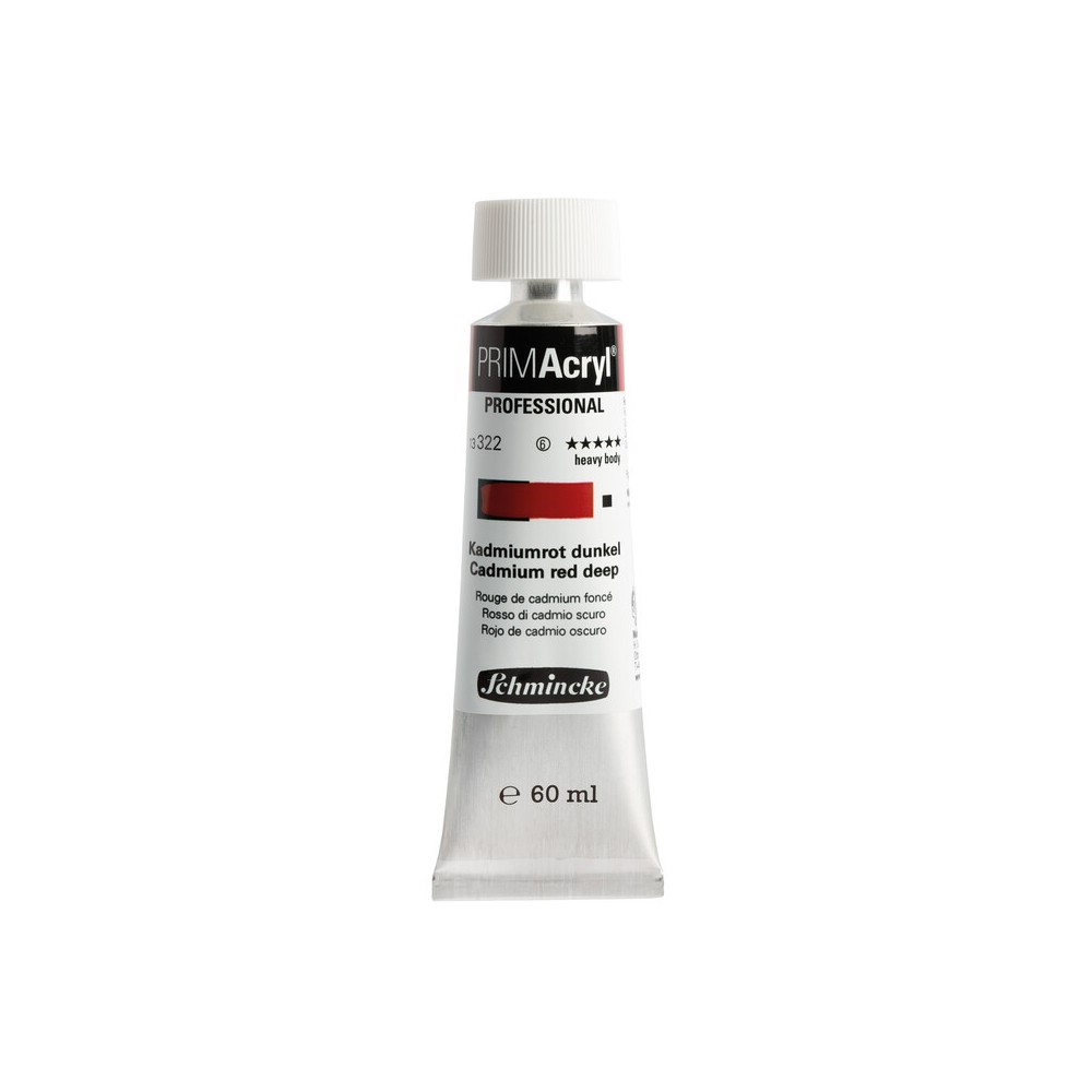 Farba akrylowa PRIMAcryl - Schmincke - 322, Cadmium Red Deep, 60 ml