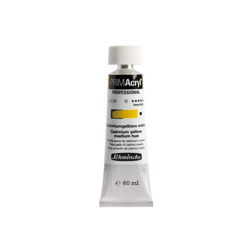 PRIMAcryl professional acrylic paint - Schmincke - 234, Cadmium Yellow Medium Hue, 60 ml