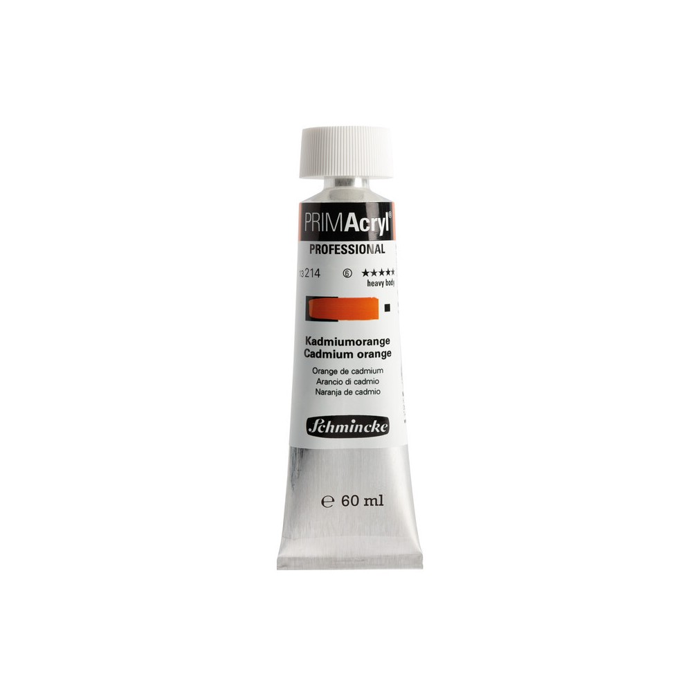 PRIMAcryl professional acrylic paint - Schmincke - 214, Cadmium Orange, 60 ml