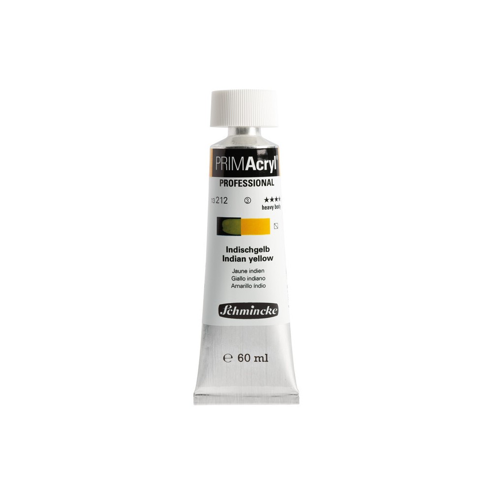 PRIMAcryl professional acrylic paint - Schmincke - 212, Indian Yellow, 60 ml