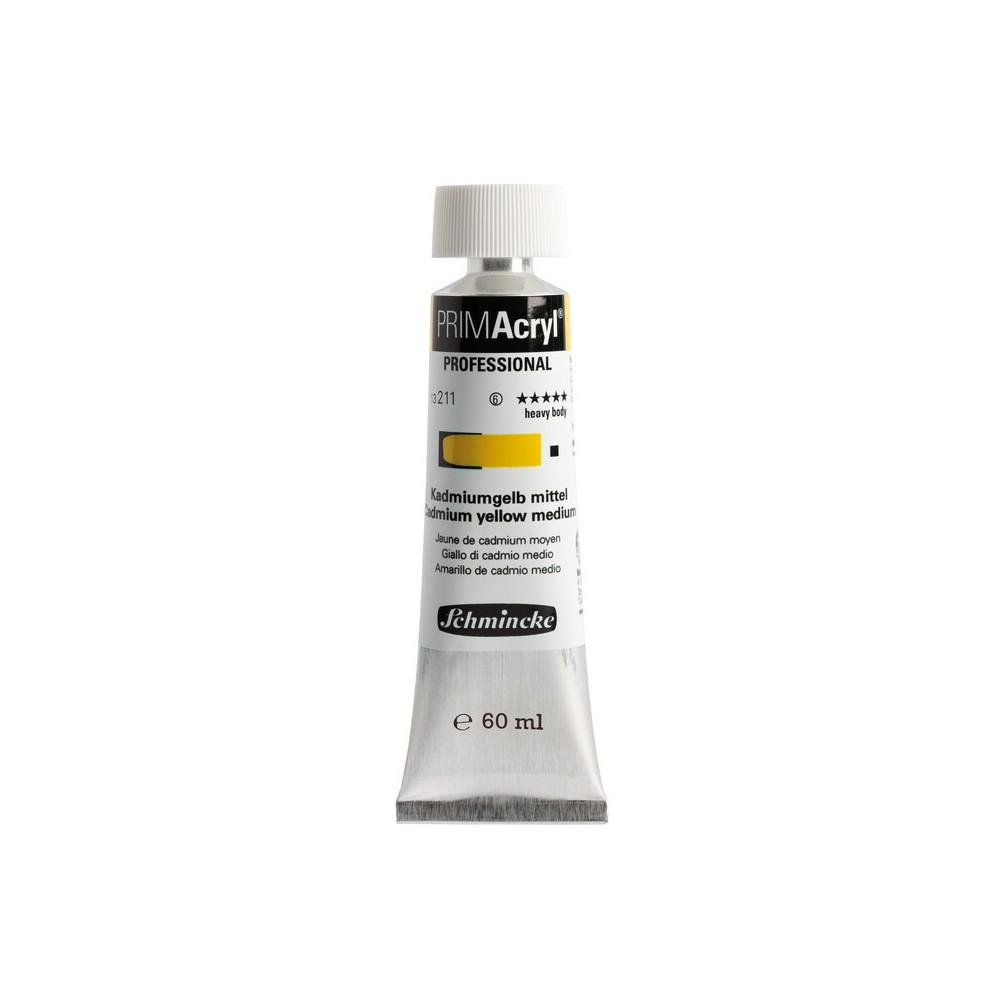 Farba akrylowa PRIMAcryl - Schmincke - 211, Cadmium Yellow Medium, 60 ml