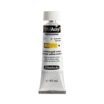 PRIMAcryl professional acrylic paint - Schmincke - 211, Cadmium Yellow Medium, 60 ml