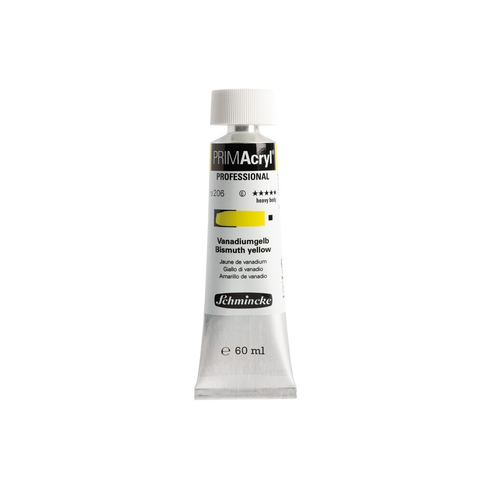 Farba akrylowa PRIMAcryl - Schmincke - 206, Bismuth Yellow, 60 ml