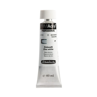 Farba akrylowa PRIMAcryl - Schmincke - 100, Zinc White, 60 ml