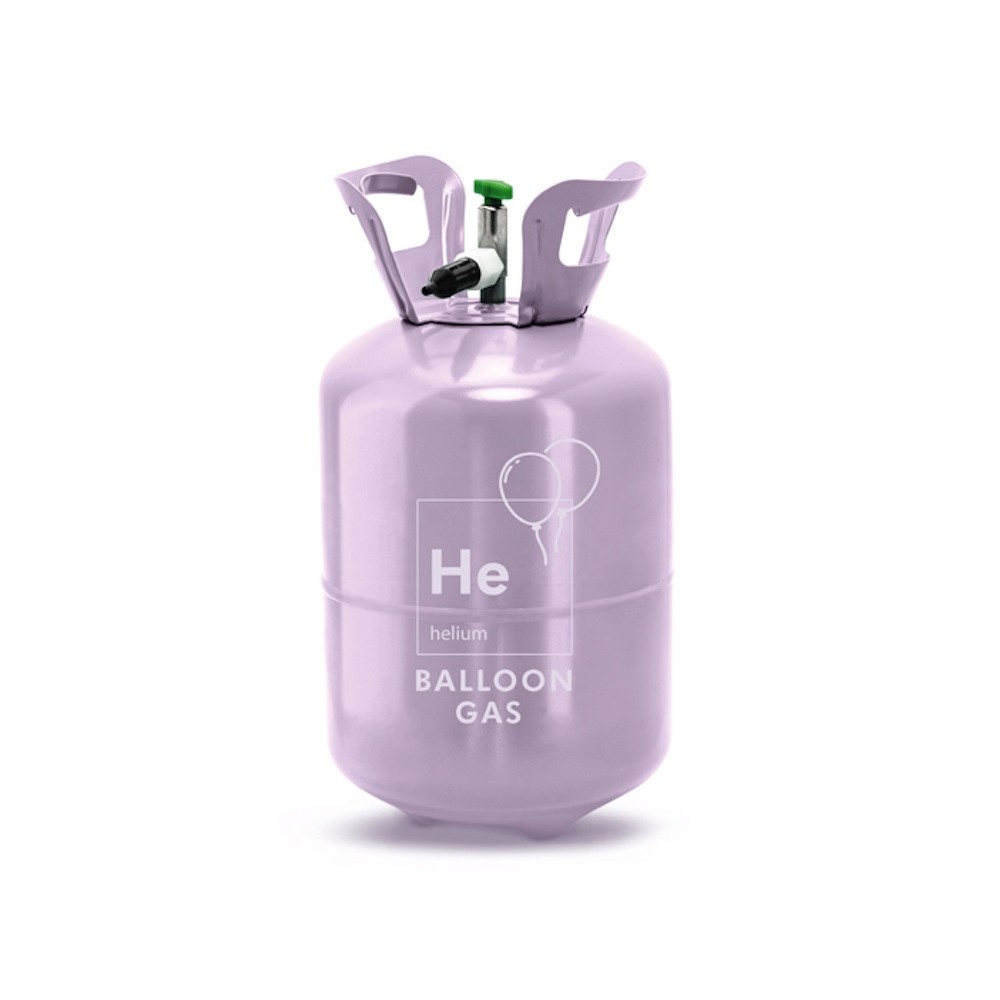 Disposable bottle with helium - violet, 0,189 m3