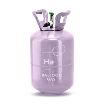 Disposable bottle with helium - violet, 0,189 m3