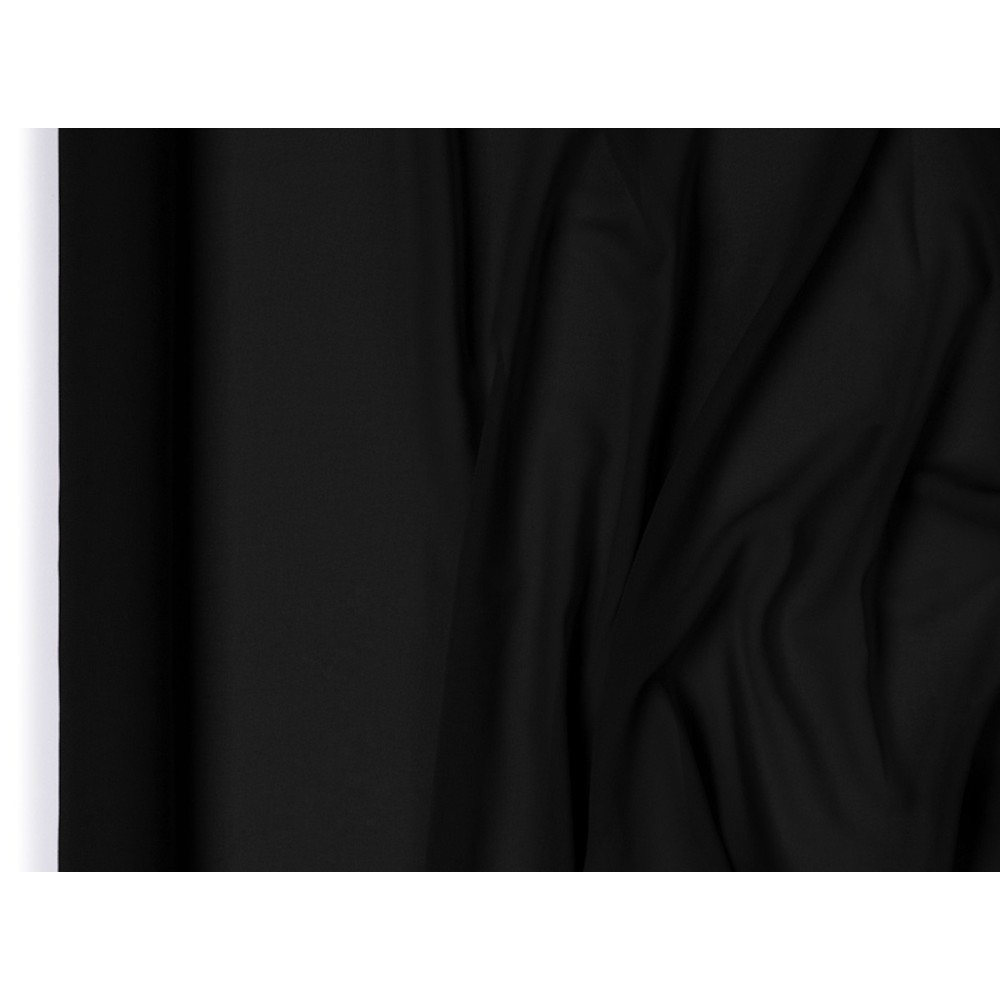 Chiffon table runner - black, 48 cm x 5 m
