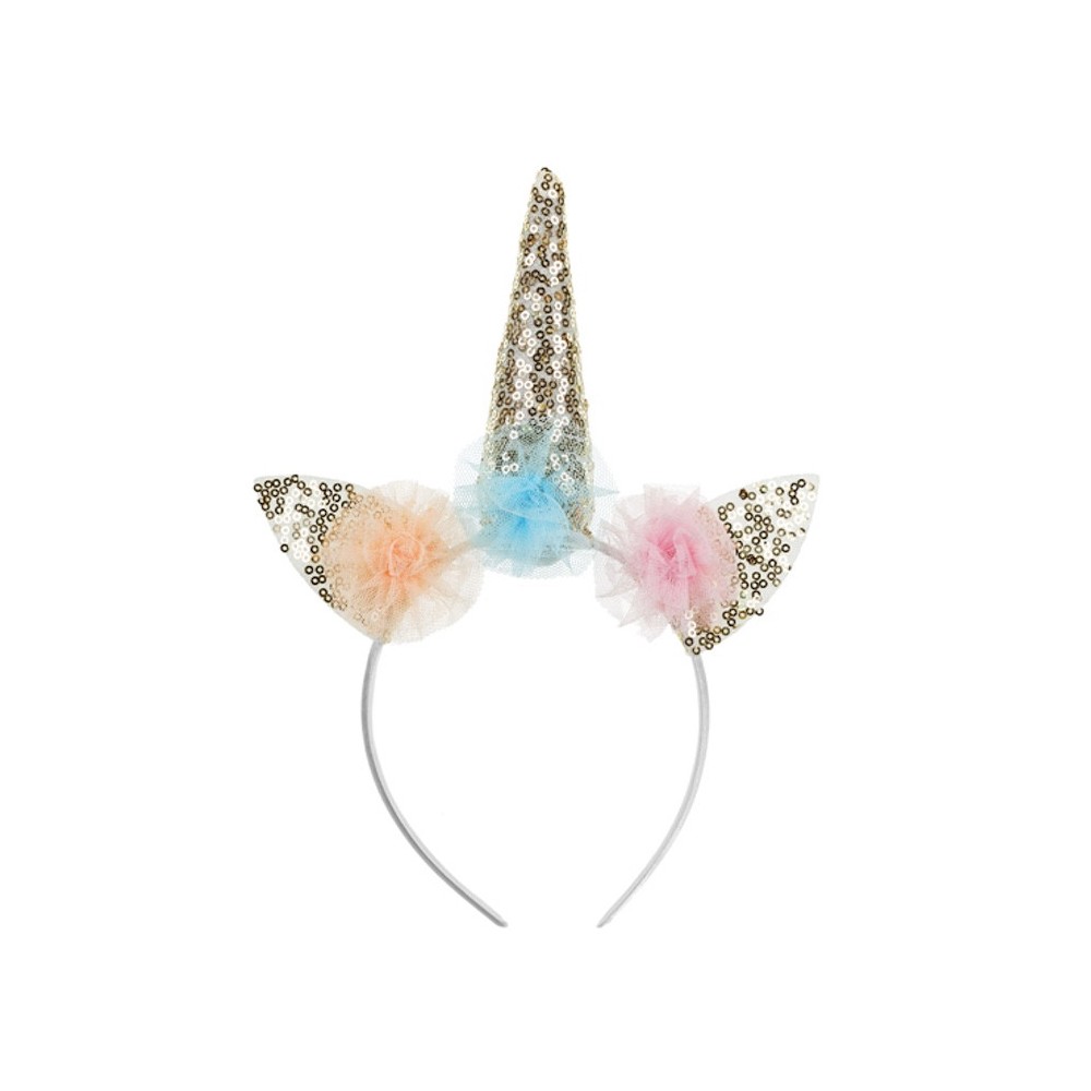 Unicorn headband - gold