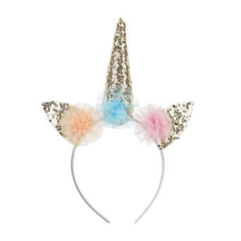 Unicorn headband - gold