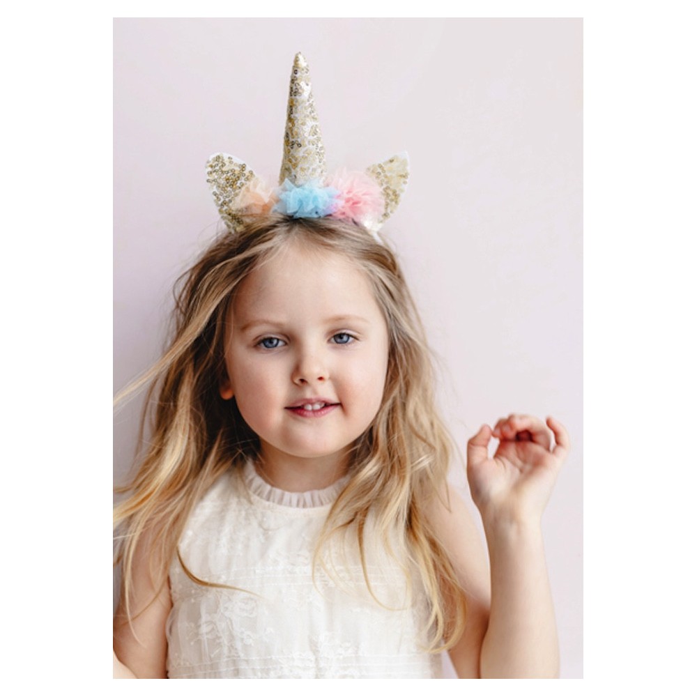 Unicorn headband - gold