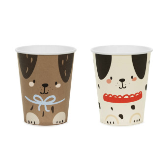 Paper cups Dogs - 220 ml, 6 pcs.