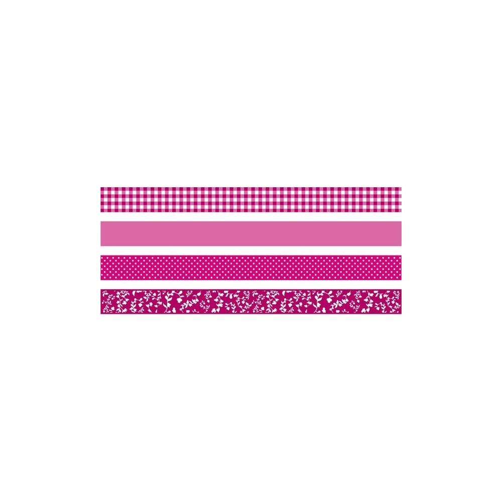 Decorative ribbon with glue - Heyda - Pink
