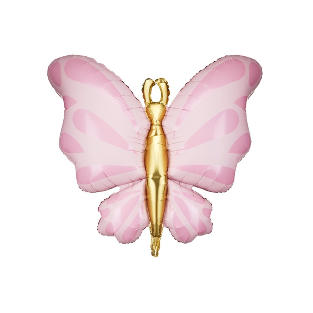 Foil balloon Butterfly - pink, 69 cm
