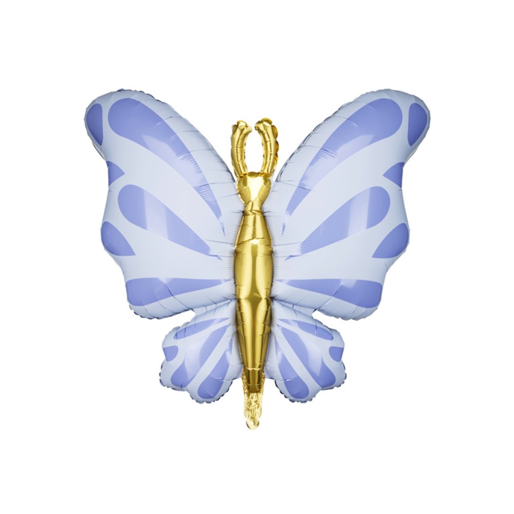 Balon foliowy Motyl - błękitny, 69 cm