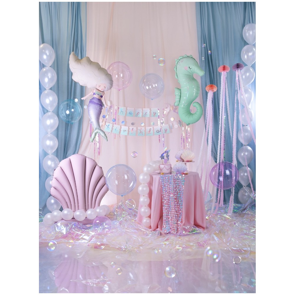 Foil balloon Mermaid - violet, 72 x 52 cm