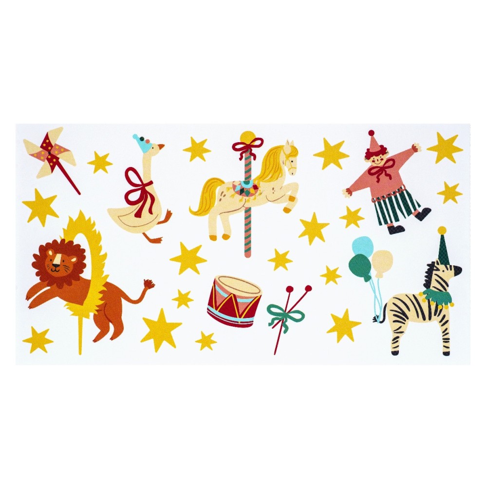 Temporary tattoos for kids Circus - 24 pcs.